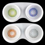 Prescription Dark Eyes Dolly Circle Lenses With Power Brown Pink