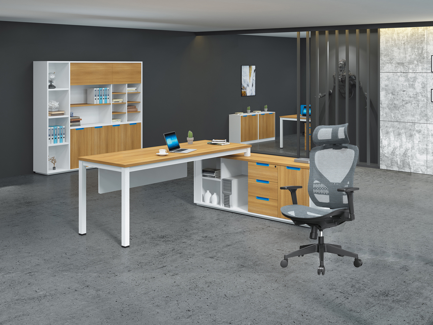 Adjustable Height Full Mesh Ergonomic Office Chair in Modern Design Style for Guangdong