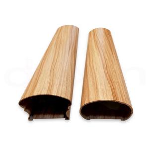 Wholesale Oval CNC Aluminum Extrusion Profiles For Handrail Railing Spraying Surface from china suppliers