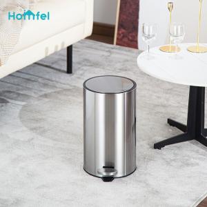 Wholesale Fingerprint Proof Pedal Trash Bin , Metal Kitchen Trash Can With Foot Pedal from china suppliers