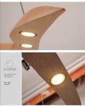 Modern Designer Solid Wood Chandelier Simple Art Decor Restaurant Long