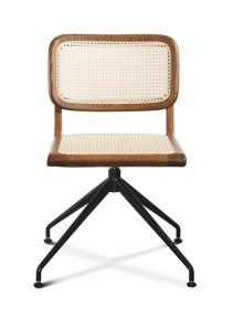 Wholesale 80cm Rattan Study Home Office Desk Chair 46 X 47 X 75 Cm Walnut Color from china suppliers