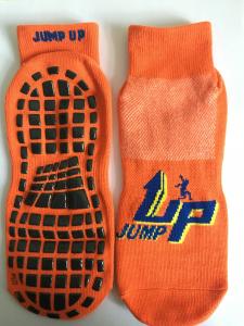 China China Supply Cotton Barre Grip Socks/ Trampoline With Sticky Bottoms/Non Slip Trampoline Socks With Rubber Grips on sale