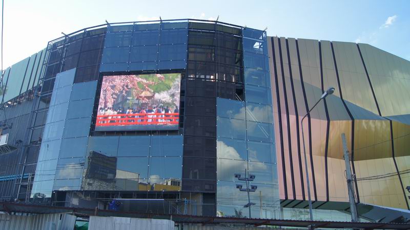 Arc Shaped LED Display Project with Constant Current Driver IC Aluminum LED Cabinet