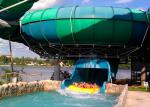 Spiral Space Bowl Water Slide / Funny Water Park Playground Equipment