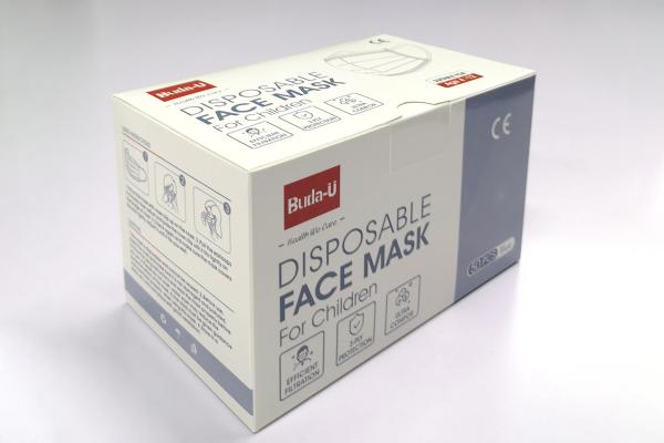 Buda-U Disposable Nonwoven Face Mask , High Filtration Breathable Kids Face Mask