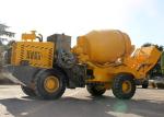 Ready Mix Self Loading Concrete Truck Mixer , Hydraulic Pump Mobile Self