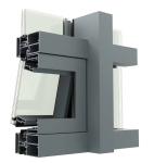 Aluminum 80% 2140mmx3300mm Seamless Curtain Wall