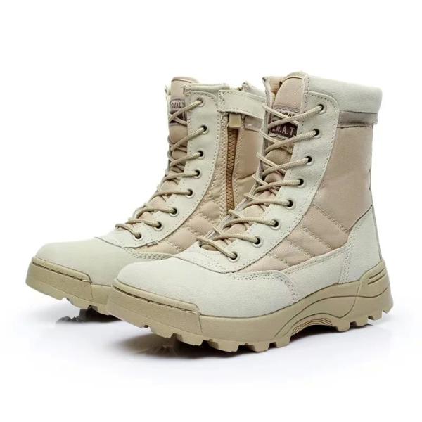 Special Forces Slip Resistant Tactical Boots Steel Toe Lightweight Men'S Shoes