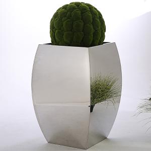 Wholesale Mirror Surface Shopping Mall Decoration Ss Planter Pots 3.0mm Thickness from china suppliers