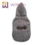 Houndstooth Brushed Tricot Custom Dog Hoodies Winter Keep Warm BSCI Puppy Hoodie