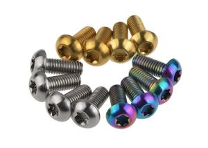 Wholesale Grade 5 Titanium Fasteners Button Head Torx Bolts M5 12mm Lightest Bolts Screws from china suppliers