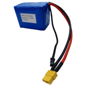 Wholesale 3S5P 18650 Battery Pack 11.1V 16Ah With Charging Connector MX3.0 Discharging XT60 Female Plug from china suppliers