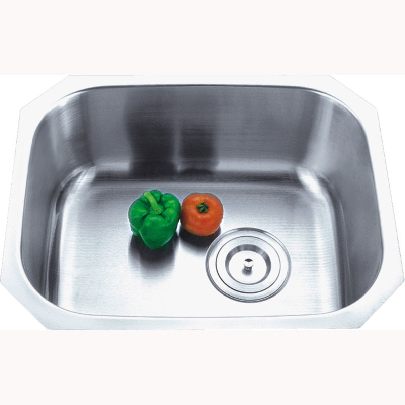 Undermount Stainless Steel Single Bowl Sink Electroplated UPC Standard