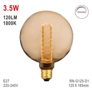 Buy cheap G125 Bulb, Deco Bulb, E27 LED Bulb, Fashionable Glass Bulb, Energy Saving Lamp from wholesalers