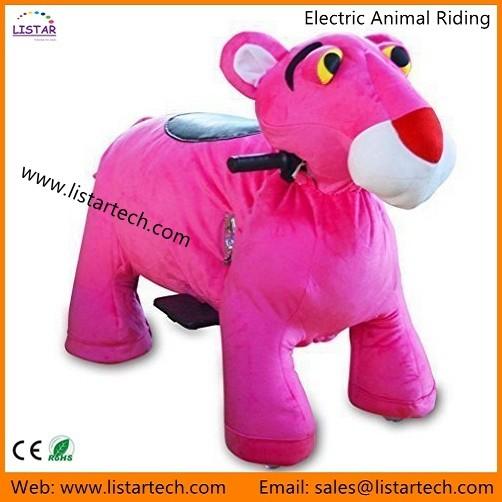 Plush Toy Rides On Animals Wheel Coin Operated Animal Ride Coin Kids Rides for