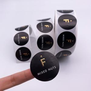 Wholesale Roll Adhesive Sticker Emboss Gold Foil Silver Foil Security Seal Sticker from china suppliers
