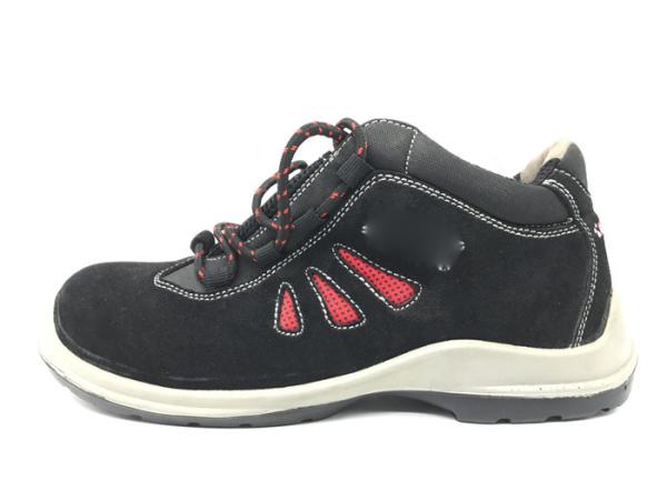 Ladies Steel Toe Safety Shoes Smooth Full Grain Leather Upper Casual Steel Toe