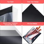Custom Print Black Vacuum Seal Bags Food Grade Plastic Packaging Recyclable