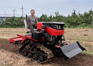 Wholesale 35 HP Ride On Rotary Tiller Tractor Paddy Land Crawler Track Tractors from china suppliers
