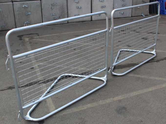 50 x Police Crowd Barrier / Met Barrier Metal Barrier