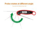 Meat Recalibratable Digital Thermometer Long Probe Foldable SS304