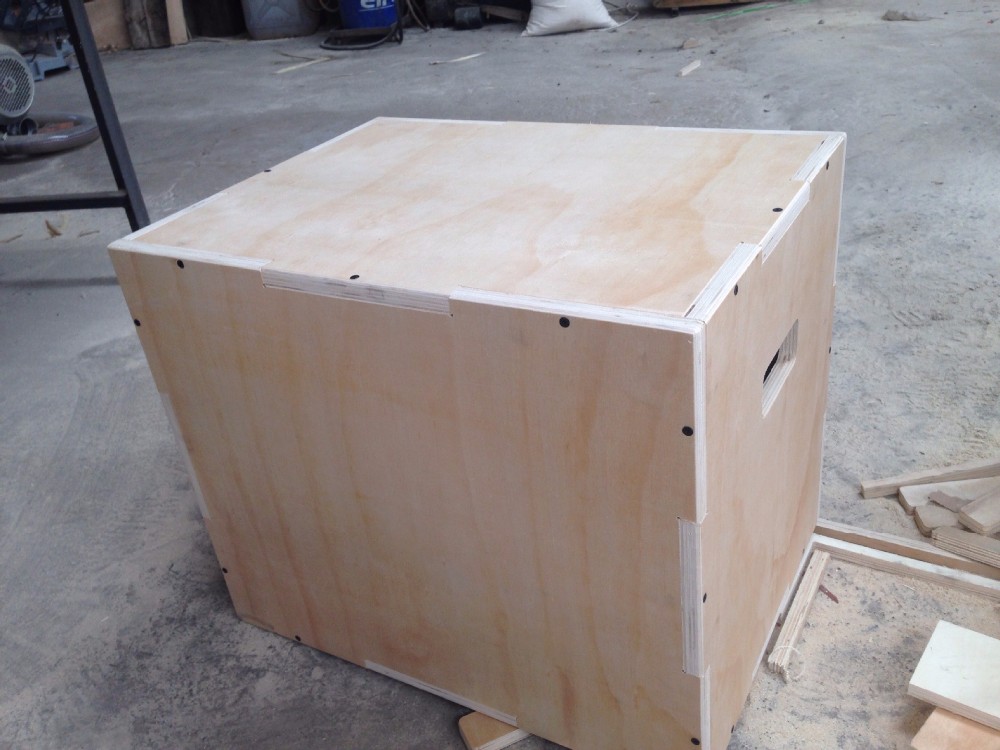 3 In 1 Anti Skid Wooden Plyo Box For Jump Training Customized Logo