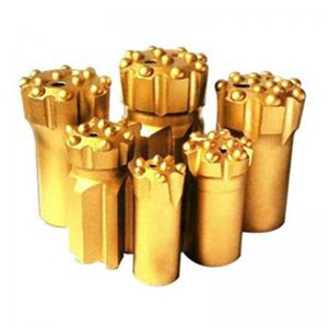 China Button bits T38-76 golden color drilling for marble and granite stone on sale