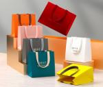 Luxury Custom Printed Paper Bags For Wine Retail Shopping