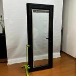 Customized Glass Aluminum Pivot Doors Double Glaze Aluminum Casement Door ODM