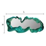 Electroplated Jade Mirror High-End Sales Department Negotiation Area Background