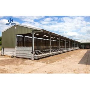 Wholesale Q235B/Q345B Low Carbon Steel Metal Pole Barn for Livestock Panels and Dairy Cow House from china suppliers