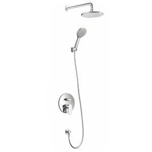 Wholesale Rainfall Shower Built-in Set Modern Round Head Shower Bathroom 3 Function Hand Shower from china suppliers