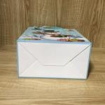 Ivory Spot UV Christmas Paper Bags With Handles Pantone Colors Printing