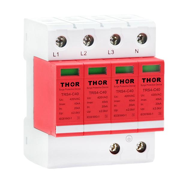 power surge protector device lightning arrester 40KA indoor surge protection