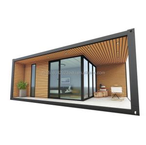 Wholesale Customizable Luxury Wooden Container House Modern Design Steel Prefabricated Outdoor 20ft 40ft Expandable Container from china suppliers