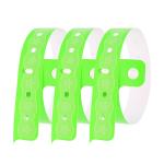 Blue Vinyl PVC Wristbands Waterproof For Water Activities And Sports Events