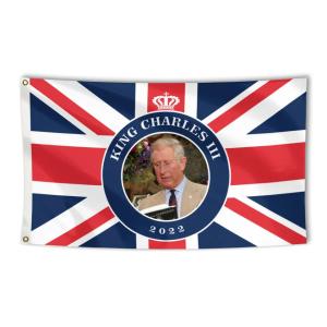 Wholesale High Quality 3x5ft King Charles Flag UK King Charles III Coronation 2023 from china suppliers