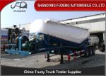 V shaped Bulk cement tanker semi-trailer 45CBM powder material transport trailer