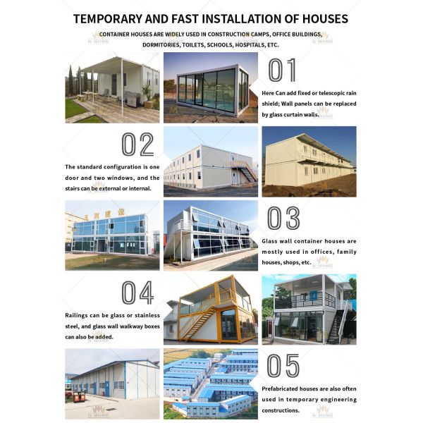 Modern Design Prefab Modular Container Resort House For Hotel