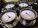 Double-strength Glass Window Stainless Steel Differential Pressure Gauge for
