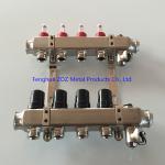 Stainless Steel Central Floor Heating Pipe Manifold , Pex Radiant Floor Heating