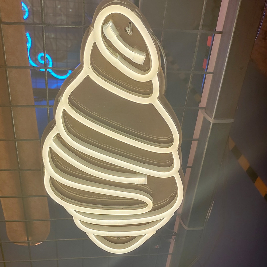 Croissant horn package neon sign wall lighting deco led neon flex tube