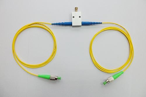 In - Line Fiber Optic Attenuator SC LC ST FC Connector Yellow Color