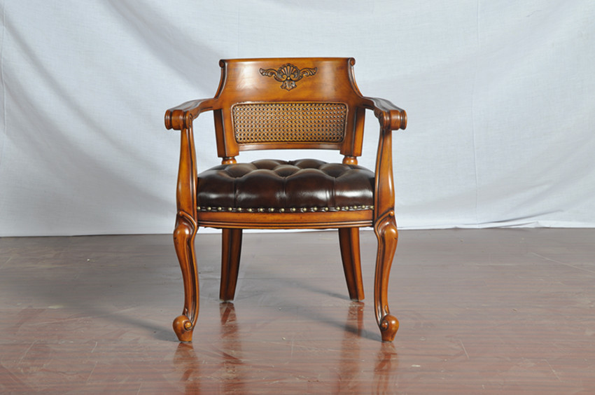Restaurant Leather Pad Stackable Wood Dining Chairs Handmade Customized Design