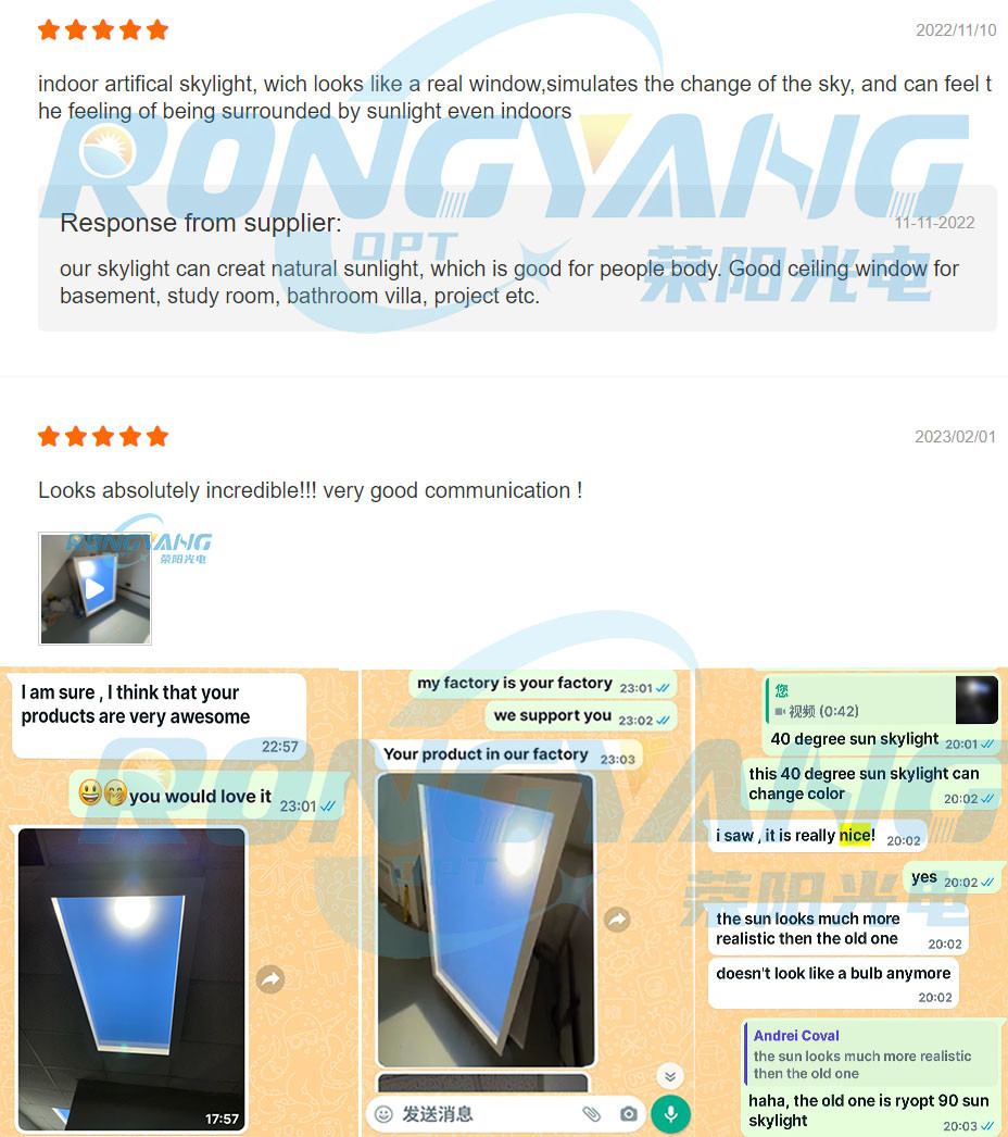 Circadian Lighting Fake Window Light 160W 2200-7800K Simulates Different Colors Of The Day