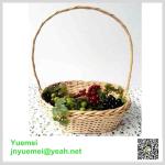 Wicker flower basket handle willow manufacturer customised size factory exporter