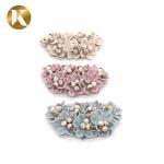 Handmade Ladies Crystal Shoe Buckles Customized Color Special Cloth Material