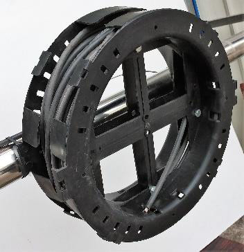 Overhead ADSS Fiber Cable Plastic Bracket , PP Material Fiber Storage Unit