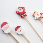Hot Sale Handmade Bamboo Cocktail Picks Fancy Colorful Rose Picks for Wedding